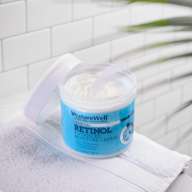 NATURE WELL Clinical Retinol Advanced Moisture Cream for Face Body Hands Boosts Skin Firmness Enhances Skin Tone No Grea