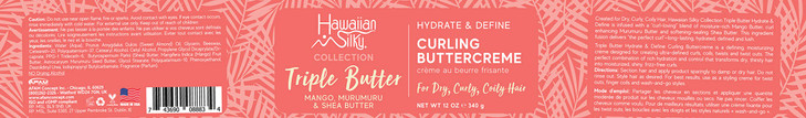Hawaiian Silky Mango Murumuru Shea Butter Curling Creme 12 fl oz for FrizzFree Curls with Hydration Define