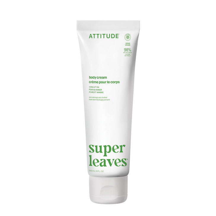 ATTITUDE Body Cream EWG Verified Moisturizer Vegan Moisturizing Products For Dry Skin Dermatologically Tested Pear Amber