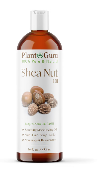 Plant Guru African Shea Nut Butter Oil 16 fl oz 100 Pure Natural Skin Face Hair Growth And Moisturizer DIY Body Butters