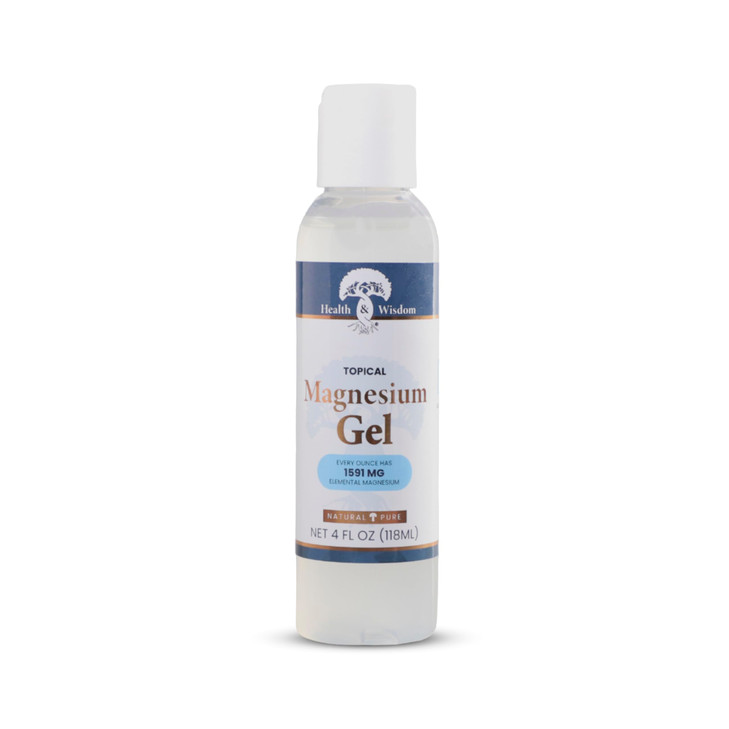 Health and Wisdom Pure Magnesium Gel with Seaweed Extract Topical Muscle Joint Relief Natural and Pure Skin Scalp Moistu