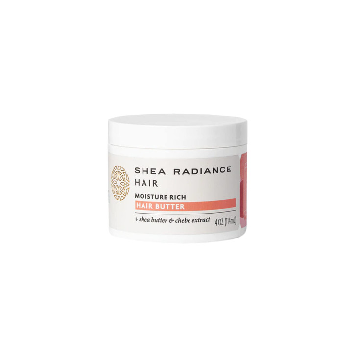 Shea Radiance Moisture Rich Hair Butter wUnrefined FairTrade Shea Butter Healing Essential Oils 4oz