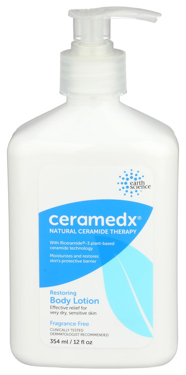 Ceramedx Restoring Body Lotion Natural Ceramide Lotion for Dry Sensitive Skin Cruelty Free Vegan Fragrance Free 12 fl oz