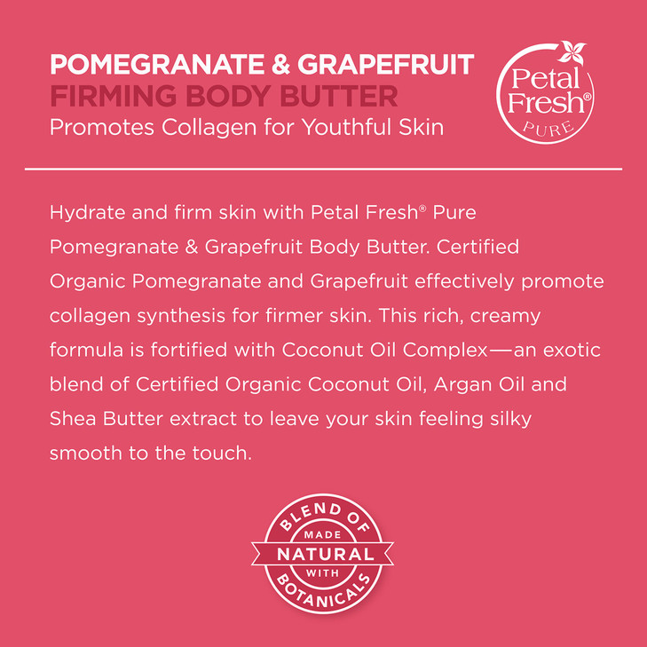 Petal Fresh Body Butter PomegranateGrapefruit 8 Ounce