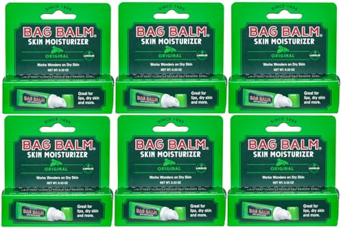 Bag Balm Original OntheGo Lip Balm Tubes for Chapped Lips Dry Hands Skin Irritations and More 033oz 6 Pack