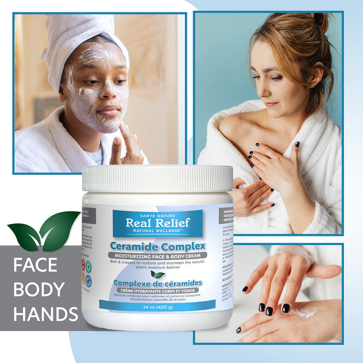Real Relief Ceramide Complex Moisturizing Face and Body Cream Rich and Creamy For dry to very dry skin Fragrance Free 14
