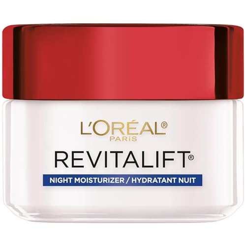 LOreal Paris RevitaLift AntiWrinkle Firming Night Cream Moisturizer 17 oz Pack of 2