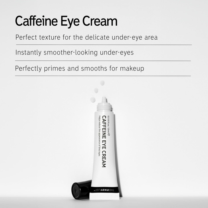 The INKEY List Caffeine Eye Cream Duo Reduce Eye Puffiness and Dark Circle Blur Fine Lines 05 fl oz 2 Pack