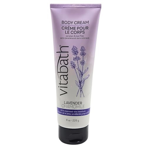 Vitabath Lavender Chamomile Moisturizing Body Cream Soothing Hydration Vitamin Nutrient Skin Care Replenishing All Over