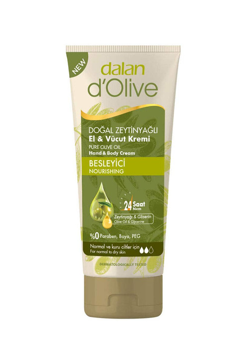 Hand and Body Cream Olive Oil Moisturizing Normal to dry skin Family Size Men Women 845 oz or 250 ml