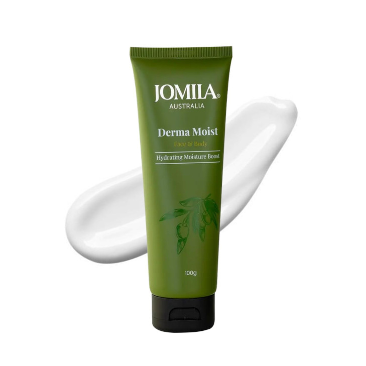 Jomila Derma Moist Moisturiser Hydrating Face and Body Lotion Suitable for Sensitive Skin Dry Skin and Eczema Enriched w