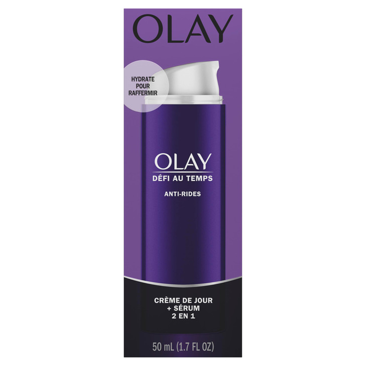 Olay Face Serum by Age Defying AntiWrinkle 2in1 Day Cream Plus Face Serum Aloe Vera 17 Fl Oz