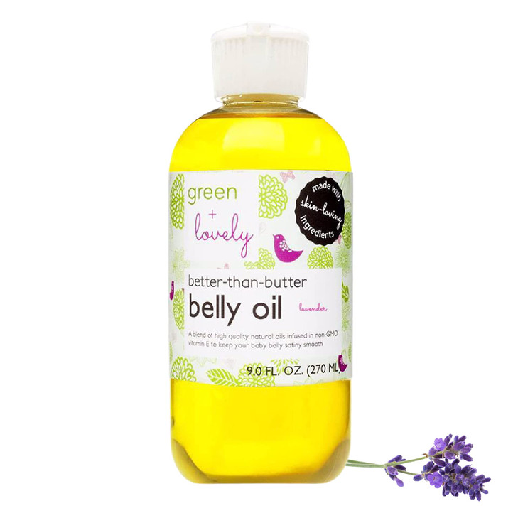 Green Lovely Better than Butter Belly Oil Pregnancy Stretch Mark Prevention Stretch Mark Cream Pregnancy Must Haves Preg