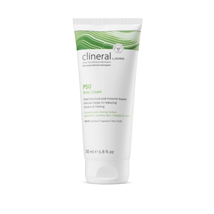 AHAVA Clineral Pso Body Cream Extrarich cream to reduce joint skin irritation alleviates dryness hydrates softens enrich