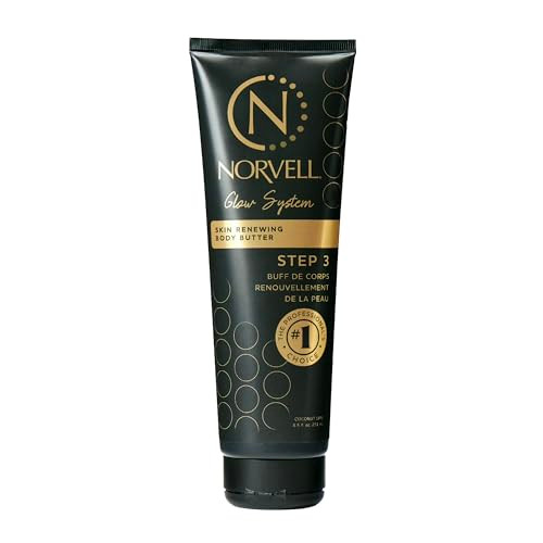 Norvell Post Tanning Repairing Body Butter 85 fl oz Hydrating Fake Tan Extender Lotion for Restoring Moisture Enhancing