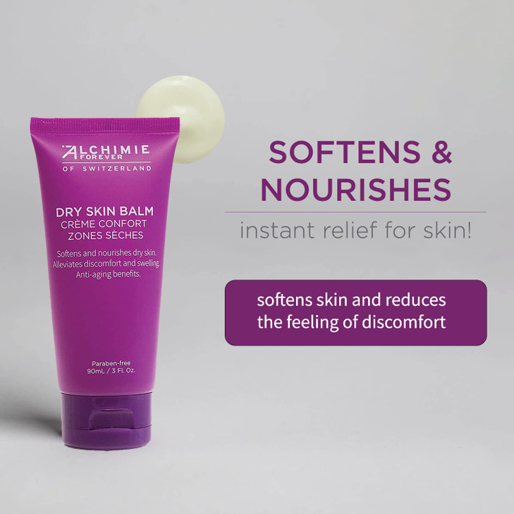 Alchimie Forever Dry Skin Balm Silky Cream Balm Softens Nourishes Dry Chapped Shea Butter Jojoba Willow Bark I Ideal for