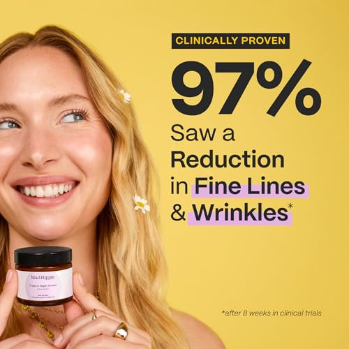 Mad Hippie Triple C Night Cream Face Moisturizer SkinBrightening AntiAging Skin Care with 3 Forms of Vitamin C 21 Oz