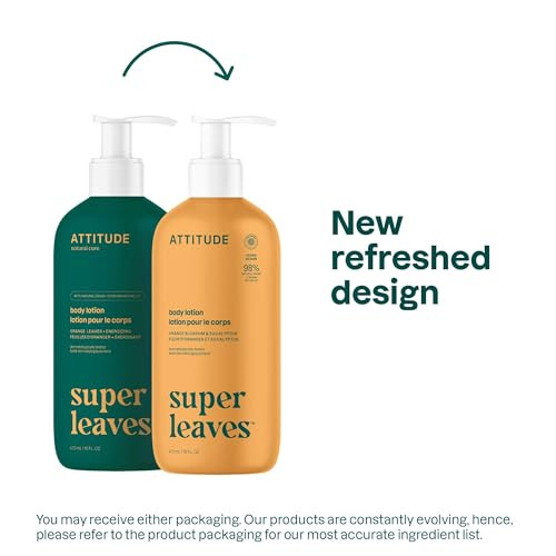 ATTITUDE Body Lotion EWG Verified Moisturizer Vegan Skin Care Products NonGreasy Hydrating for Dry Skin Cruelty Free Ora