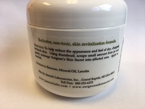 Surgeons Skin Secret Beeswax Moisturizer 4oz Jar Unscented