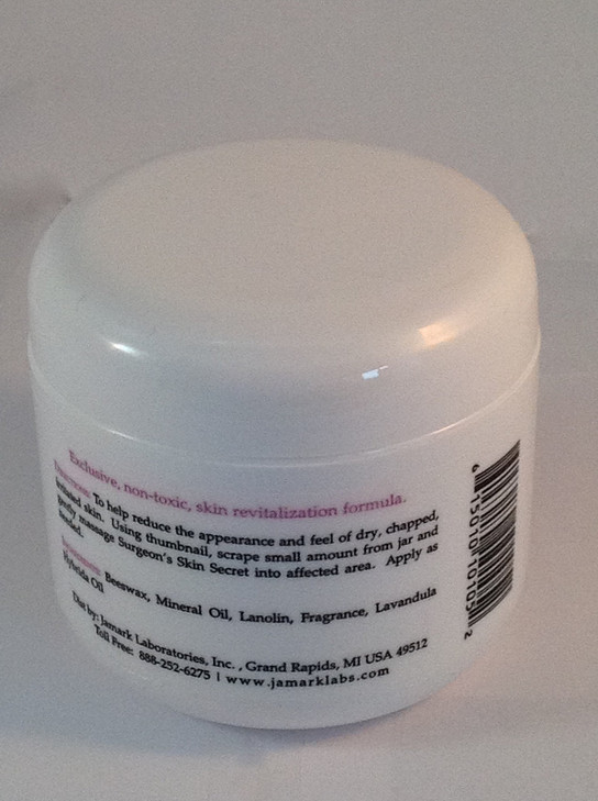 Surgeons Skin Secret Beeswax Moisturizer 4oz Jar Lavender