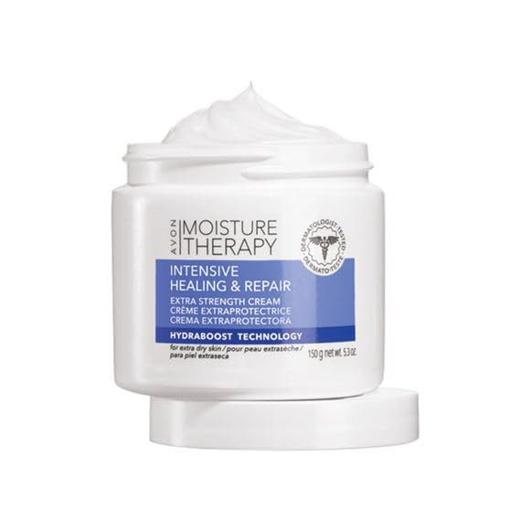 AVON Moisture Therapy Intensive and Repair Extra Strength Cream Lot 2 Jars 53 Oz