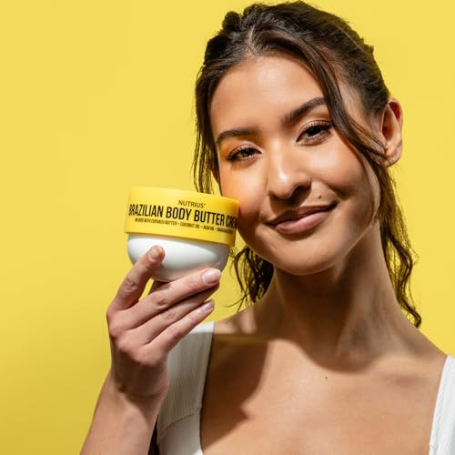 Nutrius Brazilian Body Butter Cream 2Pack Smooth FastAbsorbing NonGreasy Infused With Cupuacu Butter
