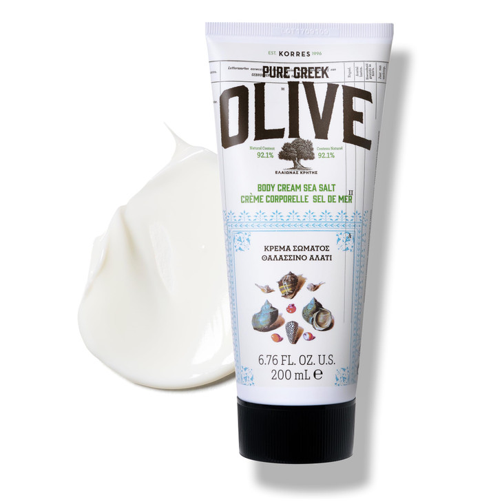 KORRES Olive Body Lotion for Dry Skin Moisturizer Cream with Vitamin E Aloe and Pure Greek Olive Oil for Body Care Hydra