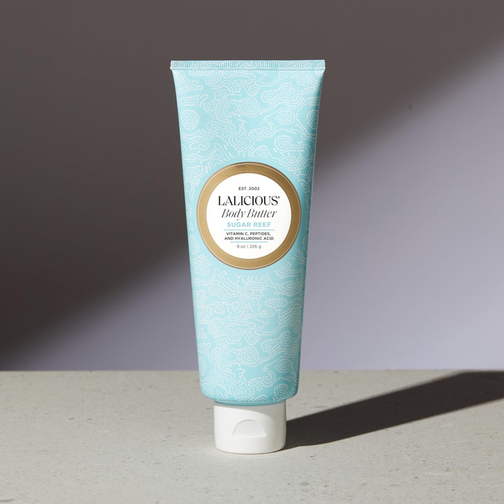 LALICIOUS Sugar Reef Body Butter Hydrating Body Moisturizer with Shea Butter Cucumber Extract Apricot Oil No Parabens 8