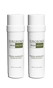 Surgeons Skin Secret Beeswax Moisturizer 25oz TwistUp Stick 2 Pack Unscented