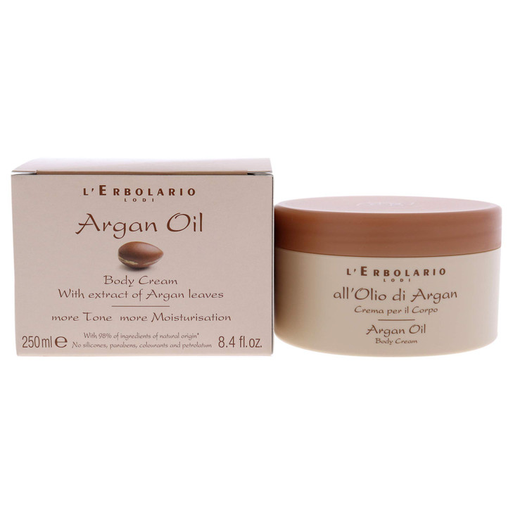 LErbolario Body Cream Moisturizing Body Butter for Dry Skin with Nourishing Shea Butter Skin Care for Tone and Elasticit
