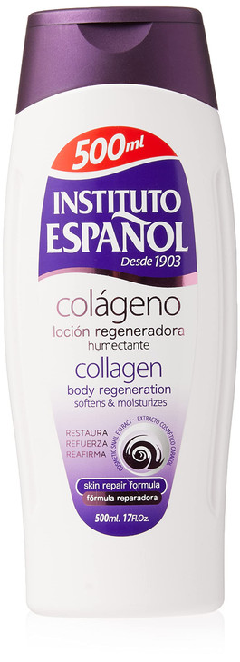 Avena Instituto Espanol Collagen body regeneration softens Moisturizes Locion de Colageno 500ml