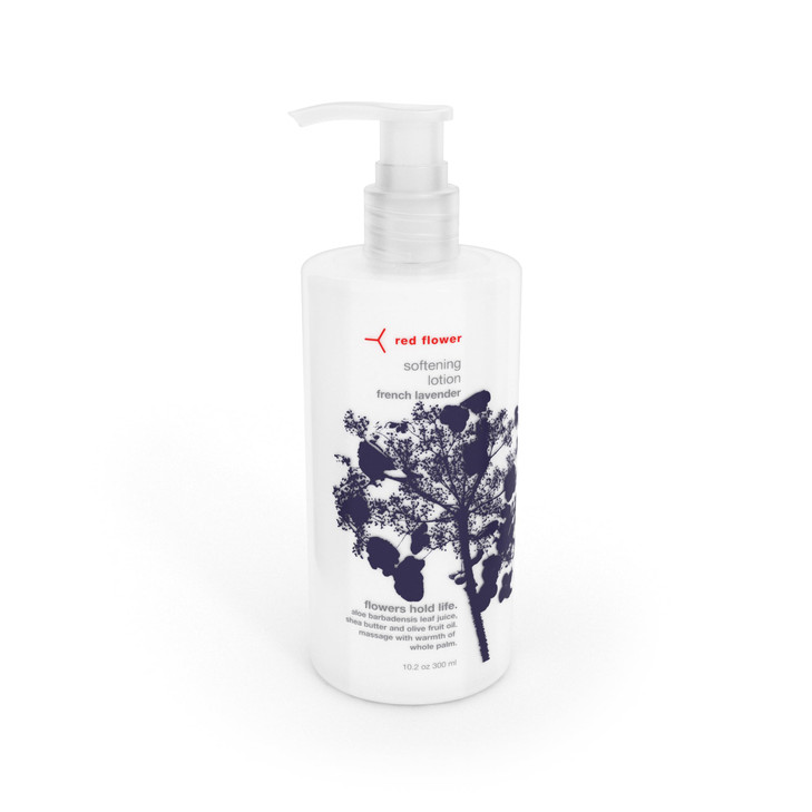 Red Flower French Lavender Softening Lotion Deep Hydration Skin Repair Body Hand Lotion with Shea Butter Olive Fruit Oil