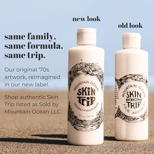 Mountain Ocean The Original Skin Trip Coconut Body Lotion 8 Oz Pack of 3 Lightweight Fast Absorbing Moisturizer with Coc