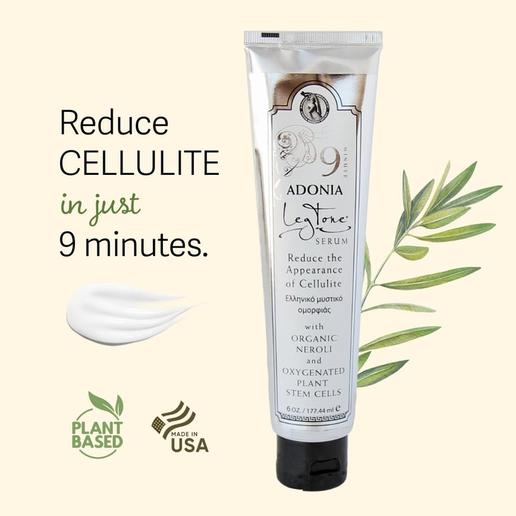 Adonia Organics LegTone Organic Cellulite Cream Natural AntiCellulite Treatment Firms Tightens Smooths Skin