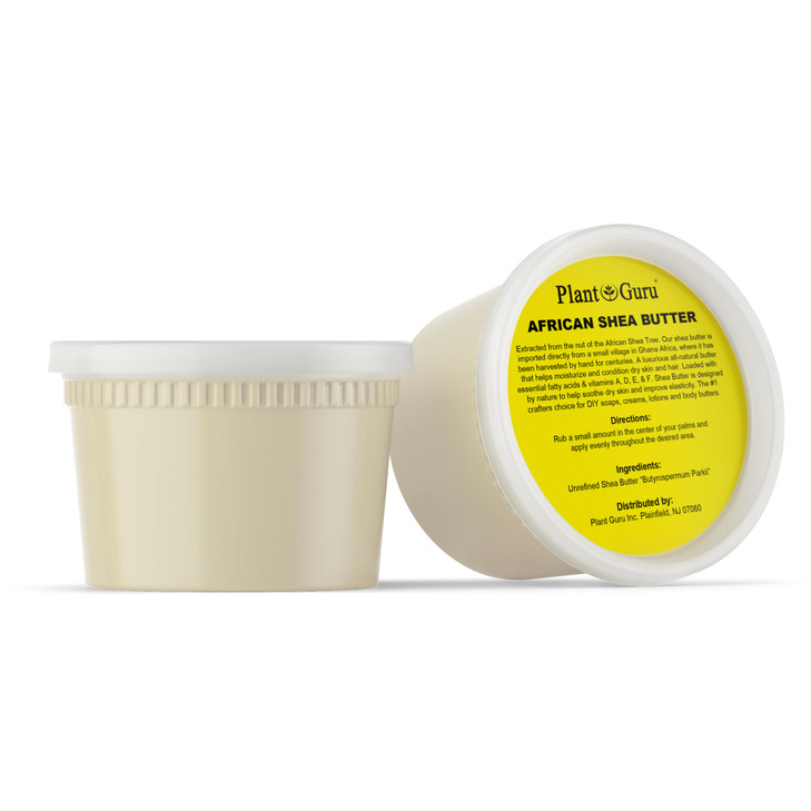 Plant Guru Raw African Shea Butter 16 oz 100 Pure Natural Unrefined IVORY Ideal Moisturizer For Dry Skin Body Face And H