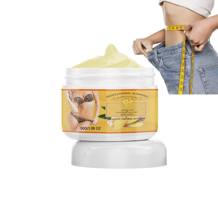 Ginger Fat Burning Cream Anticellulite Full Body Slimming Massaging Cream for Belly Perfect for Cellulite Soothing Relax