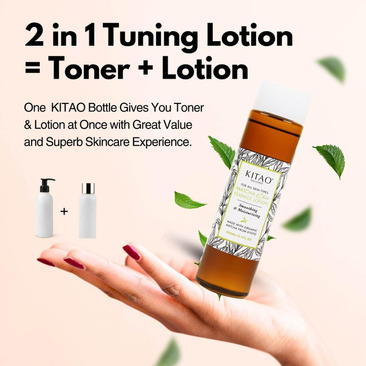 KITAO Matcha Face Moisturizer for Women Men Non Greasy Face Moisturizer for Dry Skin with Organic Matcha Quinoa Chia Dai