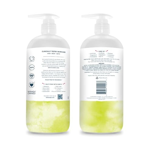 Kirks 3in1 Head to Toe Nourishing Liquid Cleanser for Men Women Children Premium Coconut Oil Aloe Vera Non GMO Vegan Jun
