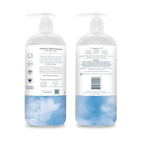 Kirks 3in1 Head to Toe Nourishing Liquid Cleanser for Men Women Children Premium Coconut Oil Aloe Vera Non GMO Vegan Ori