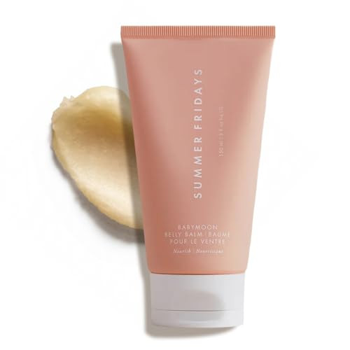 Summer Fridays Babymoon Belly Balm Nourishing Balm Body Moisturizer Enriched with Calendula Oil Vitamin E to Help Reduce