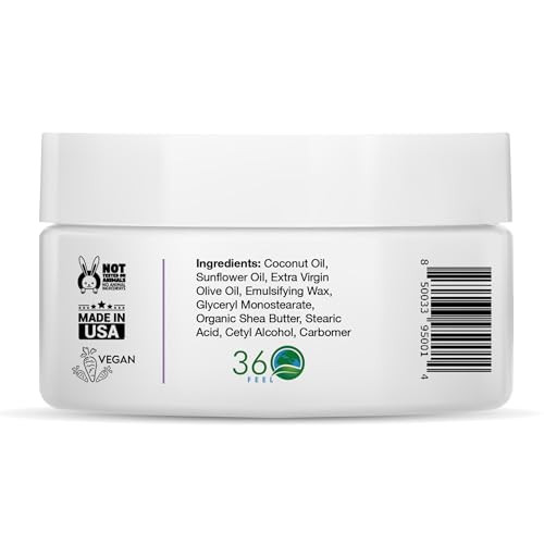 360Feel Lavender Patchouli Lotion Hydrates with Coconut Olive Oil PlantBased NonGreasy Sensitive Skin All Day Use
