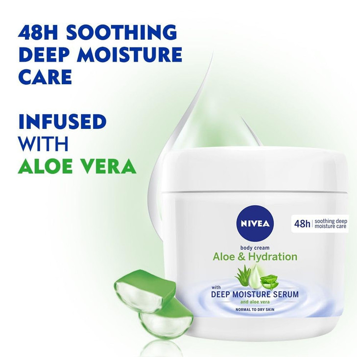 NIVEA Aloe and Hydration Body Cream 1352 oz 1