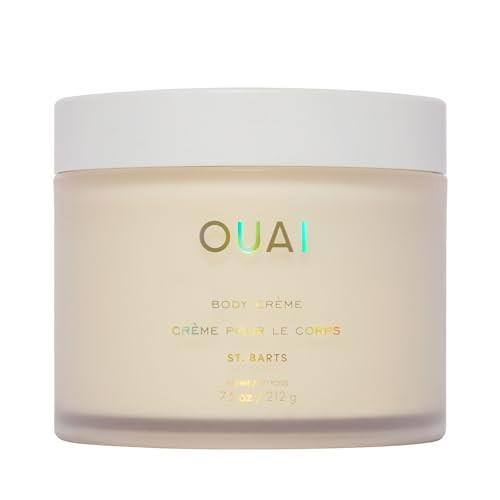 OUAI Body Cream St Barts Hydrating Whipped Body Cream with Cupuau Butter Coconut Oil and Squalane Softens Skin and Deliv
