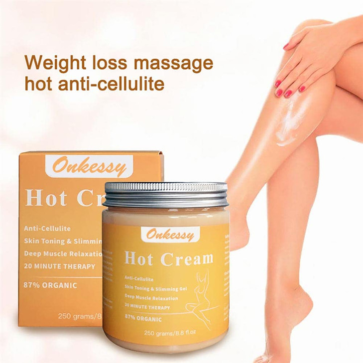Onkessy Hot Cream Cellulite Cream Body Shape Cream Slimming Weight Loss Cream Fat Burner Massage Cream Muscle Relaxation
