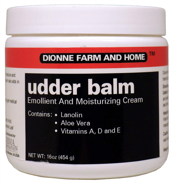Dionne Farm and Home Udder Balm Made in USA Lanolin Healing Skin Care Cream for Dry Cracked Hands NonGreasy Working Hand