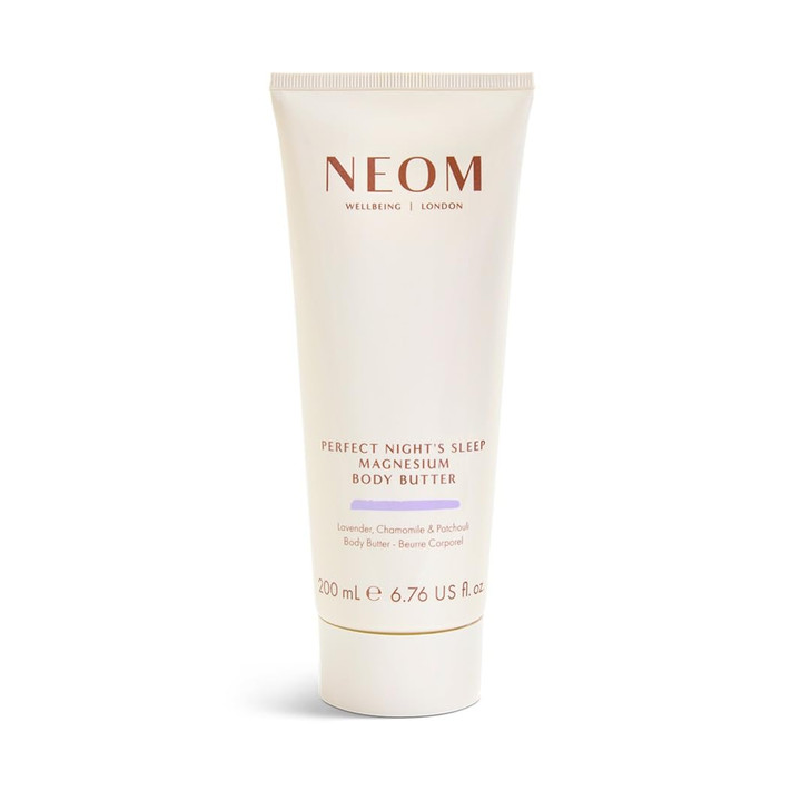 Neom Perfect Nights Sleep Magnesium Body Butter 676 Fl Oz 200ml Lavender Chamomile Patchouli Lotion for Sleep with Essen