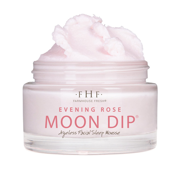 FarmHouse Fresh Evening Rose Moon Dip Retinol Night Cream with Peptides Vitamin C 17 Fl Oz