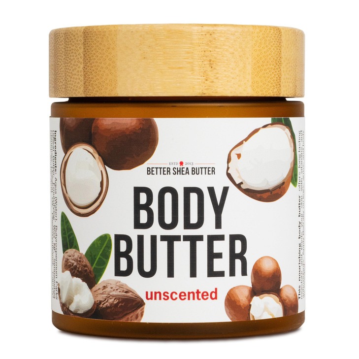 Unscented Body Butter for Dry Skin with Raw Shea Butter and Jojoba Oil Deep Moisturizer Safe for Sensitive Skin Non Grea