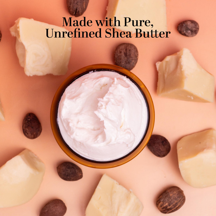 Unscented Body Butter for Dry Skin with Raw Shea Butter and Jojoba Oil Deep Moisturizer Safe for Sensitive Skin Non Grea