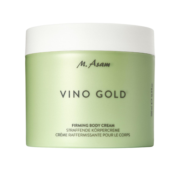 M Asam VINO GOLD Firming Body Cream 169 Fl Oz antiaging body care for smooth skin lotion for women with aloe vera cocoa
